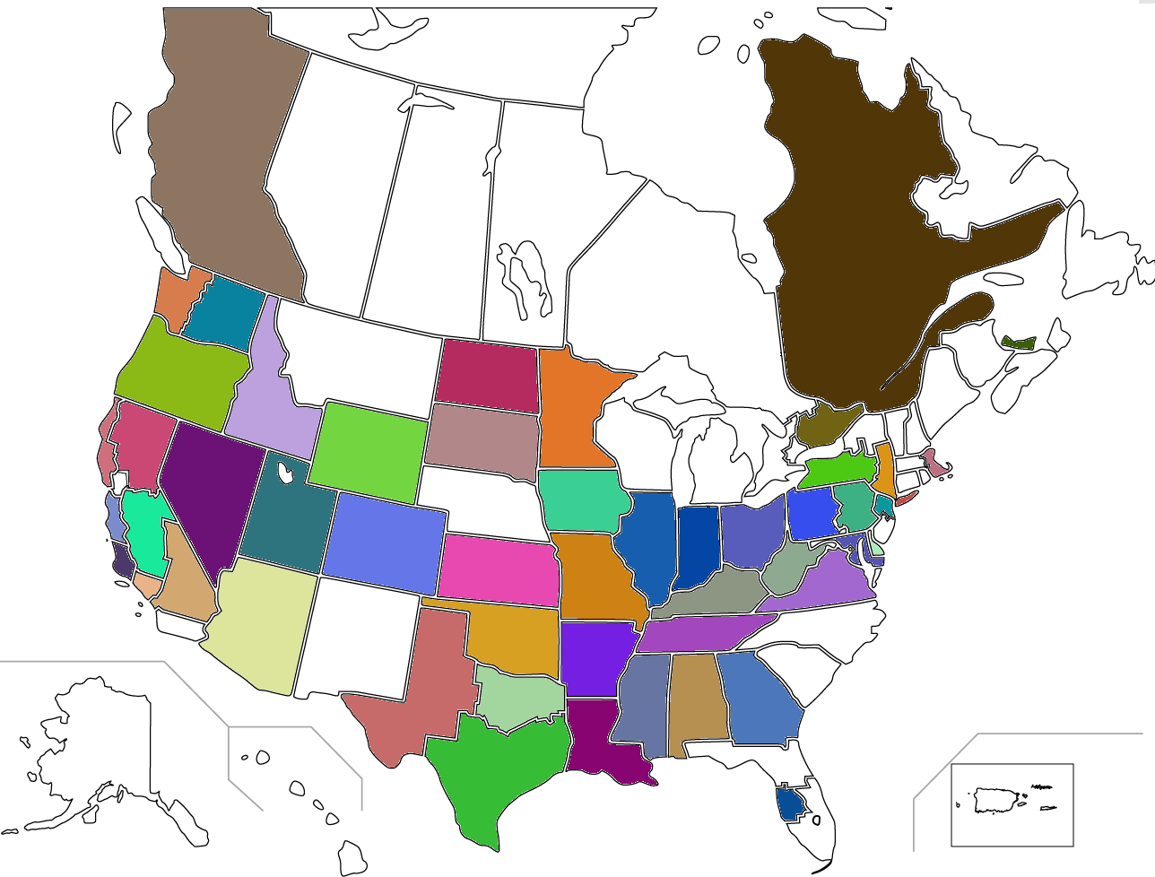 Section Map from Winter Field Day 2025